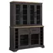 Johnshaven Espresso and Brown Extendable Dining Room Set