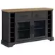 Johnshaven Espresso and Brown Extendable Dining Room Set
