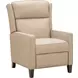 Moore Cashmere Stone Leather Push Thru The Arms Recliner