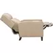 Moore Cashmere Stone Leather Push Thru The Arms Recliner
