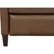 Moore Cashmere Taupe Leather Push Thru The Arms Recliner