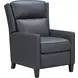 Moore Santa Fe Ocean Leather Power Recliner with Power Headrest and USB Charging