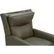Moore Oasis Olive Leather Power Recliner with Power Headrest and USB Charging