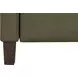 Moore Oasis Olive Leather Power Recliner with Power Headrest and USB Charging