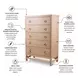 Cypress Sandstone 5 Drawer Chest