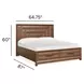 Callisto Bourbon Brown Queen Storage Panel Bed