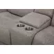 Penfield Frappe Zero Gravity 80" Power Reclining Console Loveseat With Heat And Massage
