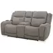 Penfield Frappe Zero Gravity 80" Power Reclining Console Loveseat With Heat And Massage