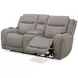 Penfield Frappe Zero Gravity 80" Power Reclining Console Loveseat With Heat And Massage