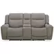 Penfield Frappe Zero Gravity 80" Power Reclining Console Loveseat With Heat And Massage