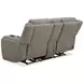 Penfield Frappe Zero Gravity 80" Power Reclining Console Loveseat With Heat And Massage