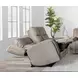 Penfield Frappe Zero Gravity 80" Power Reclining Console Loveseat With Heat And Massage