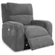 Polaris Bizmark Gray Performance Fabric Power Recliner