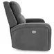 Polaris Bizmark Gray Performance Fabric Power Recliner