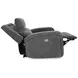 Polaris Bizmark Gray Performance Fabric Power Recliner