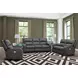 Polaris Slate Performance Fabric 63" Power Reclining Loveseat