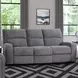 Polaris Bizmark Gray Performance Fabric 85" Power Reclining Sofa