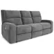 Polaris Bizmark Gray Performance Fabric 85" Power Reclining Sofa