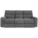 Polaris Bizmark Gray Performance Fabric 85" Power Reclining Sofa