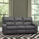 Polaris Slate Performance Fabric 85" Power Reclining Sofa