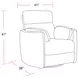Radius Natural Beauty Quartz Swivel Glider Power Recliner