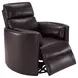 Radius Florence Brown Cordless Swivel Glider Power Recliner