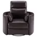 Radius Florence Brown Cordless Swivel Glider Power Recliner