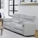 Radius Mega Grey 79" Glider Power Reclining Console Loveseat