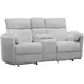Radius Mega Grey 79" Glider Power Reclining Console Loveseat