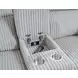 Radius Mega Grey 79" Glider Power Reclining Console Loveseat