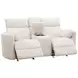 Radius Mega Ivory 79" Glider Power Reclining Console Loveseat