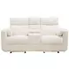 Radius Mega Ivory 79" Glider Power Reclining Console Loveseat