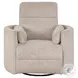Arc Burlap Manual Swivel Recliner