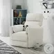 Arc Mega Ivory Swivel Power Glider Recliner