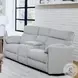 Arc Mega Grey Glider Power Reclining Console Loveseat