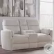 Arc Mega Ivory Glider Power Reclining Console Loveseat