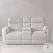 Arc Mega Ivory Glider Power Reclining Console Loveseat