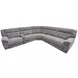 Richland Bristol Grey 6 Piece Modular Power Reclining Sectional With Adjustable Power Headrests
