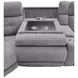 Richland Bristol Grey 6 Piece Modular Power Reclining Sectional With Adjustable Power Headrests