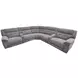 Richland Bristol Grey 7 Piece Modular Power Reclining Sectional With Adjustable Power Headrests