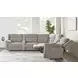 Richland Bristol Grey 7 Piece Modular Power Reclining Sectional With Adjustable Power Headrests