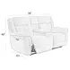 Richland Bristol Grey 80" Power Reclining Console Loveseat With Power Headrest