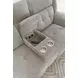 Richland Bristol Grey 80" Power Reclining Console Loveseat With Power Headrest