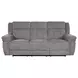 Richland Bristol Grey 90" Power Reclining Sofa With Power Headrest