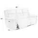 Richland Bristol Grey 90" Power Reclining Sofa With Power Headrest