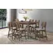Oscar Dark Gray Upholstered Counter Height Chair Set of 2