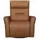 Remmington Vintage Caramel Leather Swivel Glider Power Recliner
