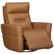 Remmington Vintage Caramel Leather Swivel Glider Power Recliner