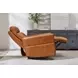 Remmington Vintage Caramel Leather Swivel Glider Power Recliner