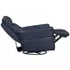Remmington Vintage Navy Leather Swivel Glider Power Recliner
